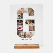 Ontwerp je eigen letter G fotocollage Acryl Bord (Voorkant)