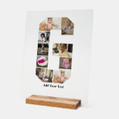 Ontwerp je eigen letter G fotocollage Acryl Bord (Hoek)