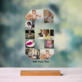 Ontwerp je eigen letter G fotocollage Acryl Bord (Neutraal)