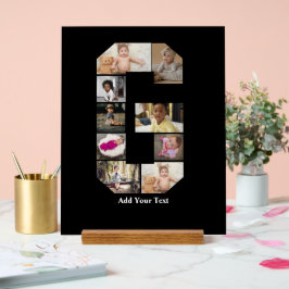 Ontwerp je eigen letter G fotocollage Acryl Bord
