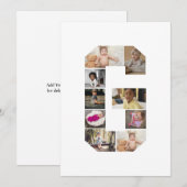 Ontwerp je eigen letter G fotocollage Bedankkaart (Voorkant / Achterkant)