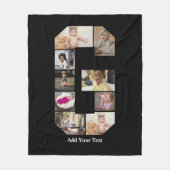 Ontwerp je eigen letter G fotocollage Fleece Deken (Voorkant)