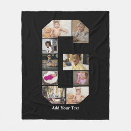 Ontwerp je eigen letter G fotocollage Fleece Deken
