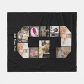 Ontwerp je eigen letter G fotocollage Fleece Deken (Voorkant (Horizontaal))