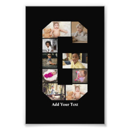 Ontwerp je eigen letter G fotocollage Foto Afdruk