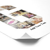 Ontwerp je eigen letter G fotocollage Foto Afdruk (Hoek)