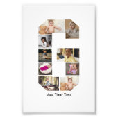 Ontwerp je eigen letter G fotocollage Foto Afdruk (Voorkant)