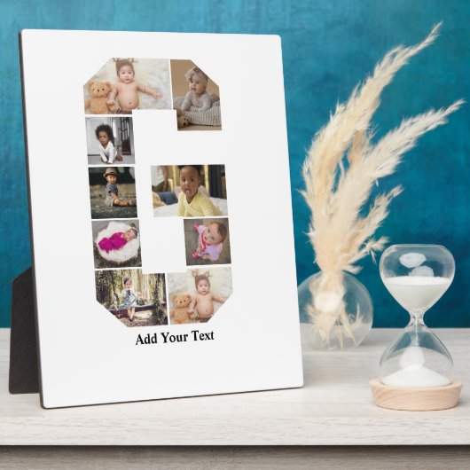 Ontwerp je eigen letter G fotocollage Fotoplaat (Zijkant)