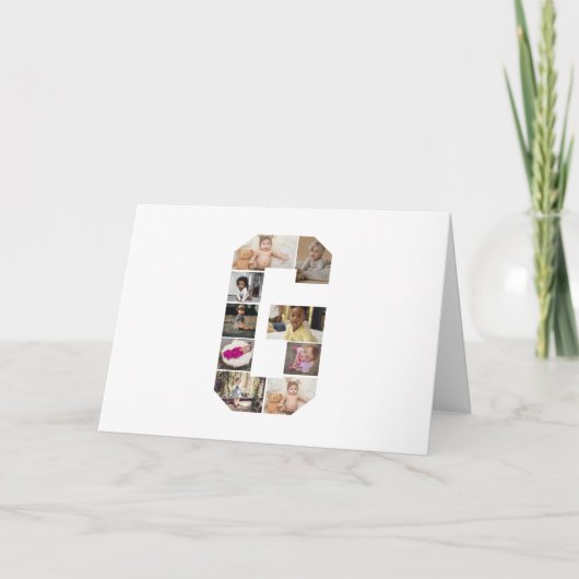 Ontwerp Je Eigen Letter G Fotocollage Kaart (Voorkant)