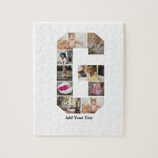 Ontwerp je eigen letter G fotocollage Legpuzzel (Verticaal)