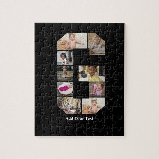 Ontwerp je eigen letter G fotocollage Legpuzzel (Verticaal)