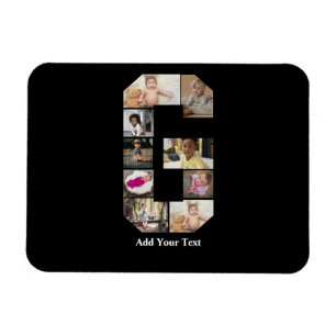 Ontwerp je eigen letter G fotocollage Magneet