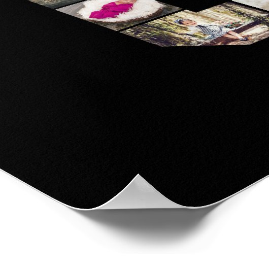 Ontwerp je eigen letter G fotocollage Poster (Hoek)