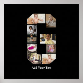 Ontwerp je eigen letter G fotocollage Poster