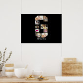 Ontwerp je eigen letter G fotocollage Poster (Keuken)
