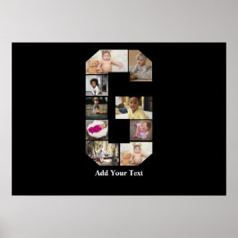 Ontwerp je eigen letter G fotocollage Poster