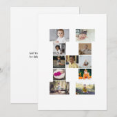 Ontwerp Je Eigen Letter H Foto Collage Feestdagenkaart (Voorkant / Achterkant)