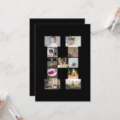 Ontwerp Je Eigen Letter H Foto Collage Kaart (Voorkant / Achterkant in situ)