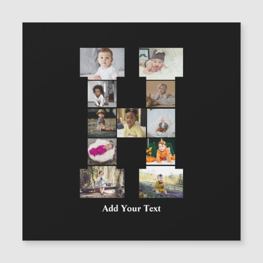 Ontwerp Je Eigen Letter H Fotocollage (Voorkant)