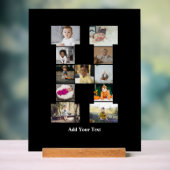 Ontwerp je eigen letter H Fotocollage Acryl Bord (Neutraal)