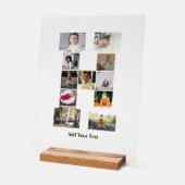 Ontwerp je eigen letter H Fotocollage Acryl Bord (Hoek)