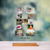 Ontwerp je eigen letter H Fotocollage Acryl Bord (Neutraal)