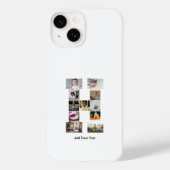 Ontwerp je eigen letter H Fotocollage Case-Mate iPhone Case (Achterkant)