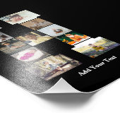 Ontwerp je eigen letter H Fotocollage Foto Afdruk (Hoek)