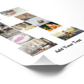 Ontwerp je eigen letter H Fotocollage Foto Afdruk (Hoek)