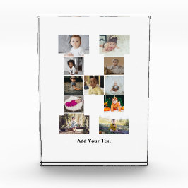 Ontwerp je eigen letter H Fotocollage Fotoblokken