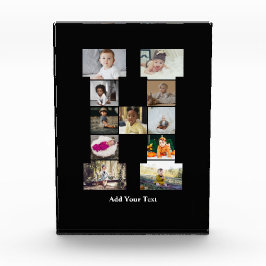 Ontwerp je eigen letter H Fotocollage Fotoblokken