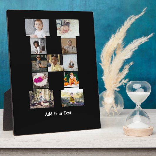 Ontwerp je eigen letter H Fotocollage Fotoplaat (Zijkant)