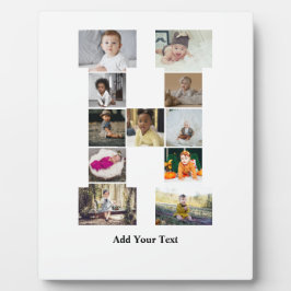 Ontwerp je eigen letter H Fotocollage Fotoplaat