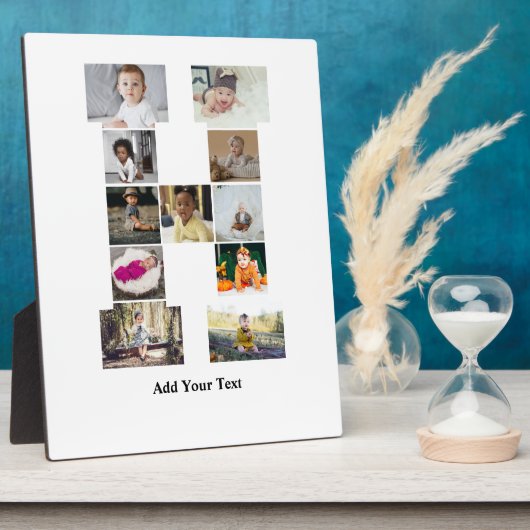 Ontwerp je eigen letter H Fotocollage Fotoplaat (Zijkant)