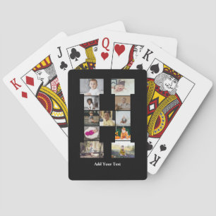 Ontwerp je eigen letter H Fotocollage Pokerkaarten