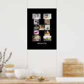 Ontwerp je eigen letter H Fotocollage Poster (Keuken)