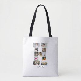 Ontwerp je eigen letter H Fotocollage Tote Bag