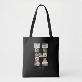 Ontwerp je eigen letter H Fotocollage Tote Bag