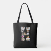 Ontwerp je eigen letter H Fotocollage Tote Bag (Achterkant)