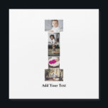 Ontwerp Je Eigen Letter I Foto Collage<br><div class="desc">Deze monogram-fotocollage is een gepersonaliseerd ontwerp dat een krachtig monogram (beginletters of een letter) combineert met een verzameling foto's die artistiek binnen of rond het monogram zijn gerangschikt. Het is een stijlvolle manier om herinneringen te laten zien en tegelijkertijd een unieke, elegante touch toe te voegen aan decoratie of cadeaus....</div>