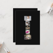Ontwerp Je Eigen Letter I Foto Collage Kaart (Voorkant / Achterkant in situ)