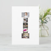 Ontwerp Je Eigen Letter I Foto Collage Kaart (Staand voorkant)