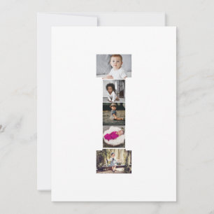 Ontwerp Je Eigen Letter I Foto Collage Kaart