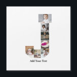 Ontwerp je eigen letter J foto collage<br><div class="desc">Deze monogram fotocollage is een persoonlijk ontwerp dat een krachtig monogram (beginletters of een letter) combineert met een verzameling foto's die artistiek binnen of rondom het monogram zijn gerangschikt. Het is een stijlvolle manier om herinneringen te tonen en tegelijkertijd een unieke, elegante touch toe te voegen aan decoratie of cadeaus....</div>