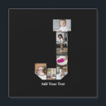 Ontwerp Je Eigen Letter J Foto Collage<br><div class="desc">Deze monogram fotocollage is een persoonlijk ontwerp dat een krachtig monogram (beginletters of een letter) combineert met een verzameling foto's die artistiek binnen of rond het monogram zijn gerangschikt. Het is een stijlvolle manier om herinneringen te tonen en tegelijkertijd een unieke, elegante touch toe te voegen aan decoratie of cadeaus....</div>