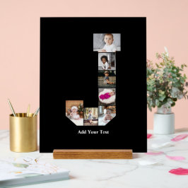 Ontwerp je eigen letter J foto-collage poster