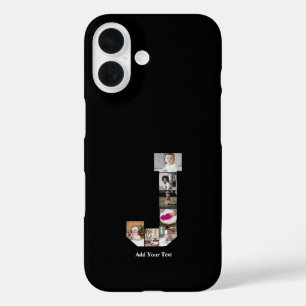 Ontwerp je eigen letter J Fotocollage iPhone 16 Hoesje