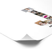 Ontwerp je eigen letter J Fotocollage Foto Afdruk (Hoek)