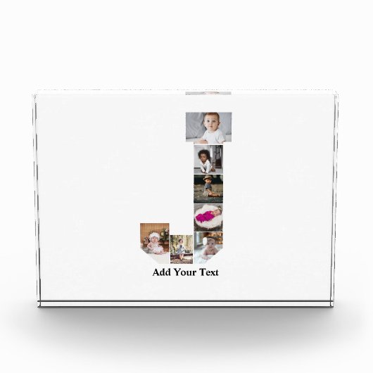 Ontwerp je eigen letter J Fotocollage Fotoblokken (Voorkant)