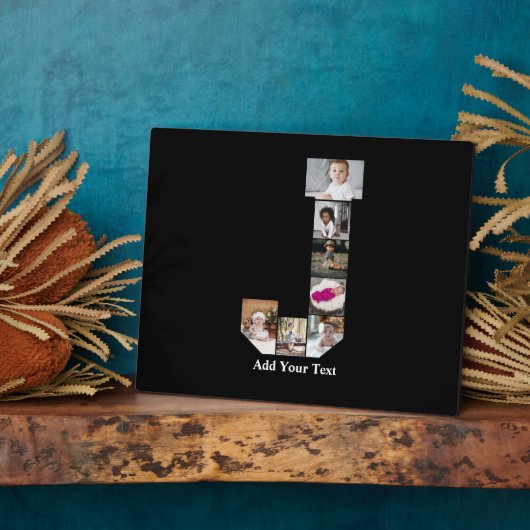 Ontwerp je eigen letter J Fotocollage Fotoplaat (Zijkant)